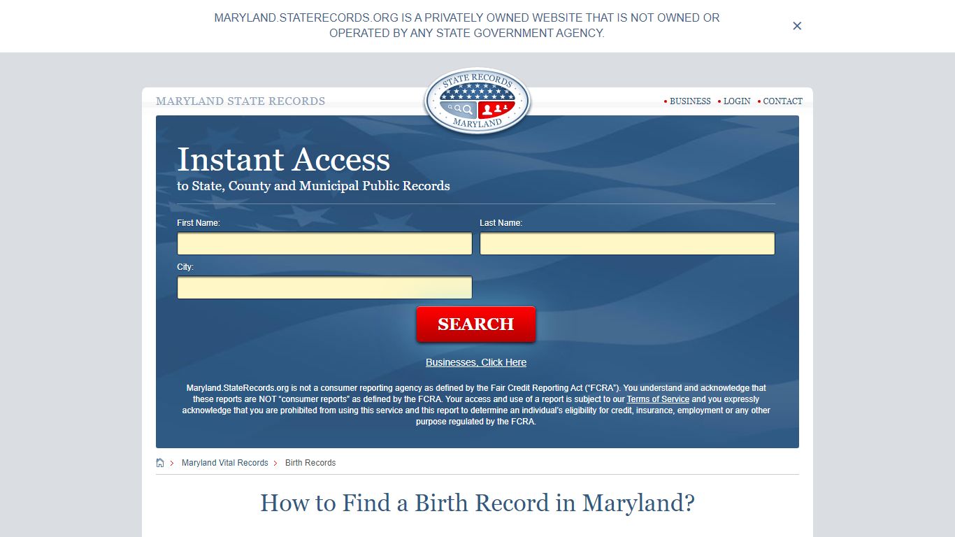 How to Find a Birth Record in Maryland? - State Records